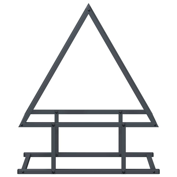 Leñero antracita 50x25x60 cm Acero laminado en frío M 5