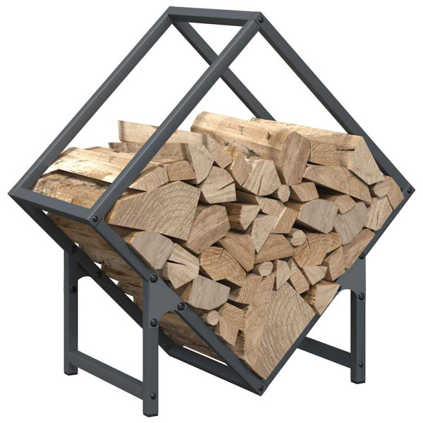 Leñero antracita 50x25x50 cm Acero laminado en frío M 4