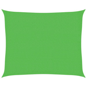 Toldo de vela HDPE verde claro 160 g/m² 2.5x3 m H