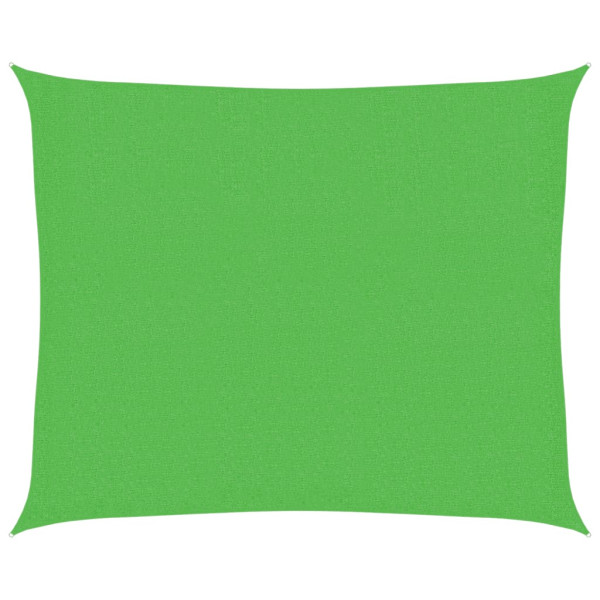 Toldo de vela HDPE verde claro 160 g/m² 2.5x3 m M 2