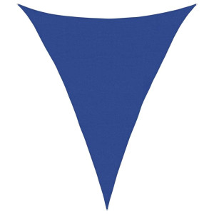 Toldo de vela triangular HDPE azul 160 g/m² 4x5x5 m H