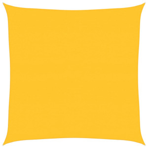 Para-sol estilo vela quadrado 160 g/m² 7x7 m PEAD amarelo H