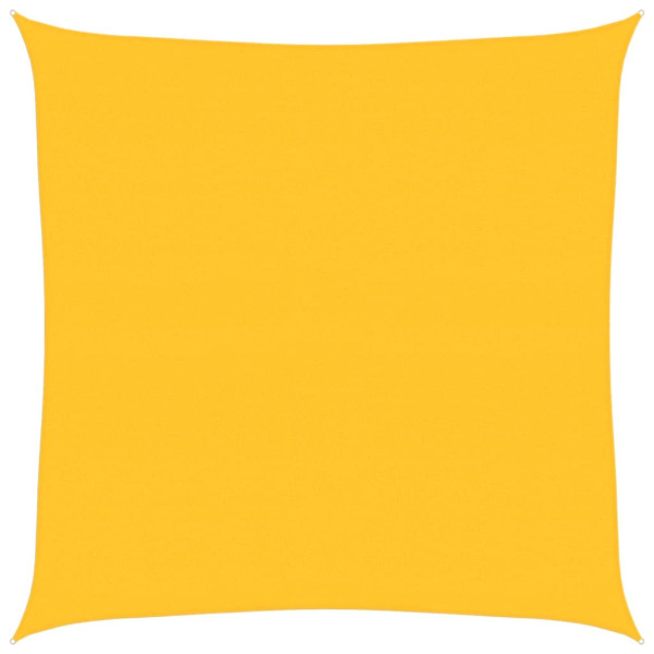 Para-sol estilo vela quadrado 160 g/m² 7x7 m PEAD amarelo M 2