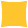 Toldo de vela cuadrado HDPE amarillo 160 g/m² 7x7 m 2