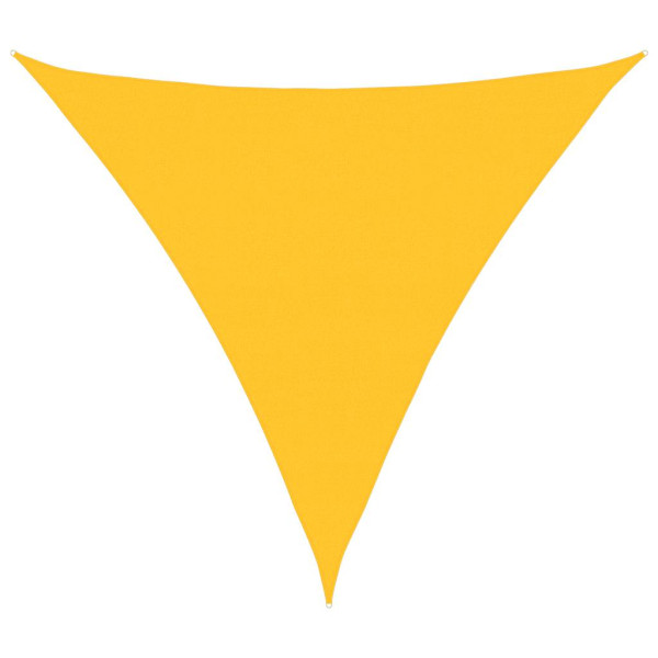 Toldo de vela triangular HDPE amarillo 160 g/m² 6x6x6 m M 2