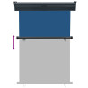 Toldo lateral de balcón azul 125x250 cm 5