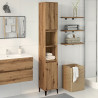 Armario de baño madera contrachapada roble artisan 30x30x190 cm 1