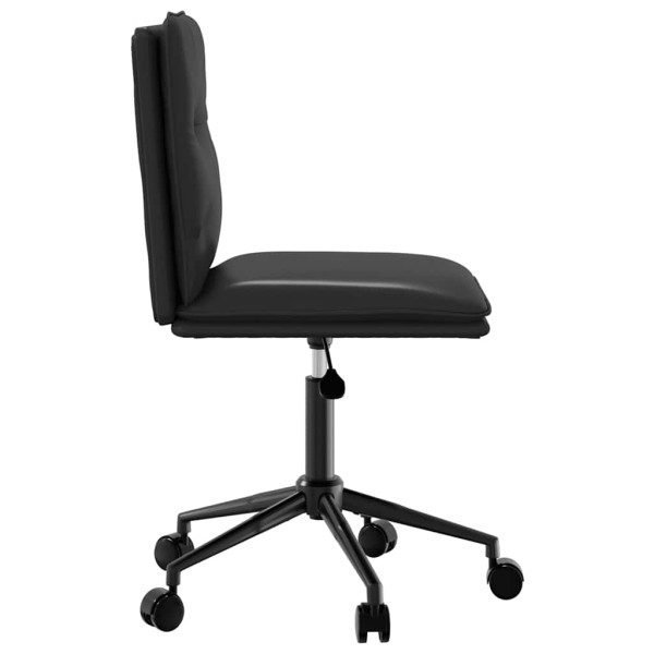 Cadeira de jantar couro artificial preto M 4