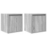 Mesillas de noche de pared 2 uds gris Sonoma 38x34x40 cm 2