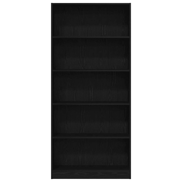 Estante 80x24x176 cm derivados de madeira carvalho preto M 5