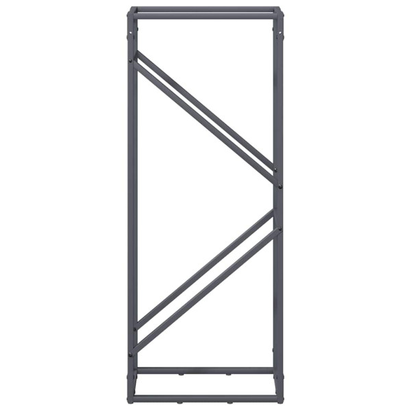 Suporte para lenha 40x25x100 cm aço laminado a frio antracite M 5