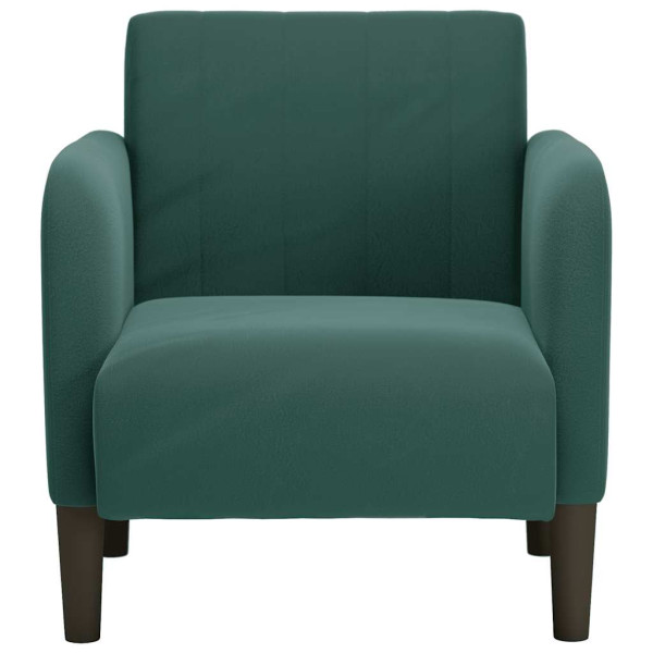 Sillón con reposabrazos Terciopelo Verde Oscuro 54 cm M 3