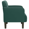 Sillón con reposabrazos Terciopelo Verde Oscuro 54 cm 4