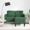 Sofá 2 lugares com chaise longue em L verde 125 cm 3