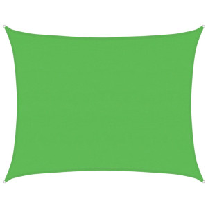 Toldo de vela HDPE verde claro 160 g/m² 6x7 m H