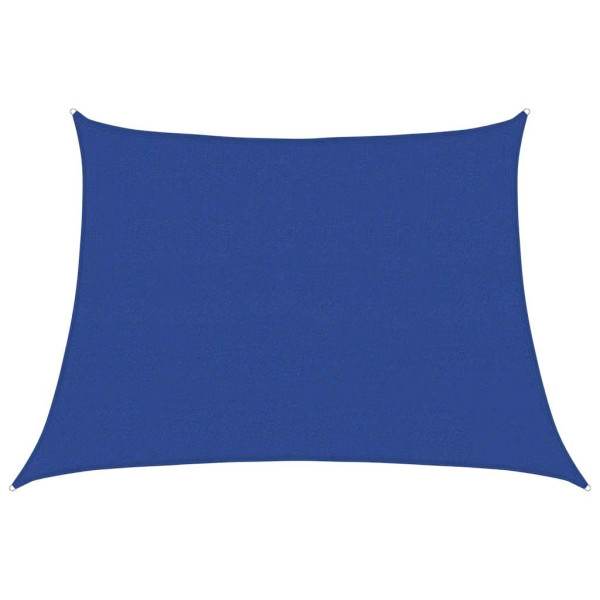 Toldo de vela trapecio HDPE azul 160 g/m² 4/5x3 m M 2