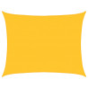 Para-sol estilo vela retangular 160 g/m² 6x7 m PEAD amarelo 2