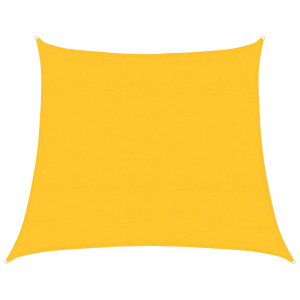 Para-sol estilo vela trapézio 160 g/m² 4/5x4 m PEAD amarelo H