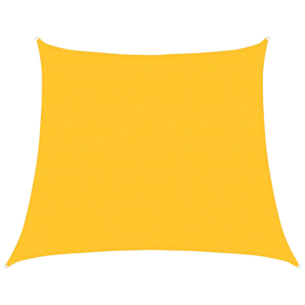 Para-sol estilo vela trapézio 160 g/m² 4/5x4 m PEAD amarelo M 2