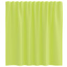 Cortinas de gasa con trabillas 2 uds. verde manzana 4