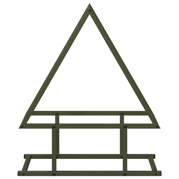 Suporte para lenha aço laminado a frio verde azeitona M 5