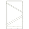 Suporte para lenha 60x25x100 cm aço laminado a frio branco 5