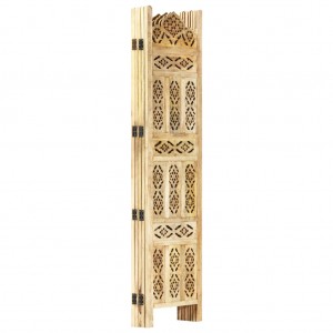 Biombo 5 paneles tallado a mano madera maciza mango 200x165 cm H