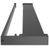 Estante para pared de ducha aluminio negro 90 cm 4