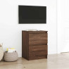 Mueble de TV de madera de roble marrón 40x35x54 cm 1