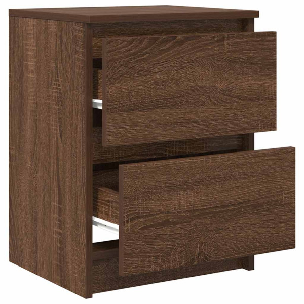 Mueble de TV de madera de roble marrón 40x35x54 cm M 5
