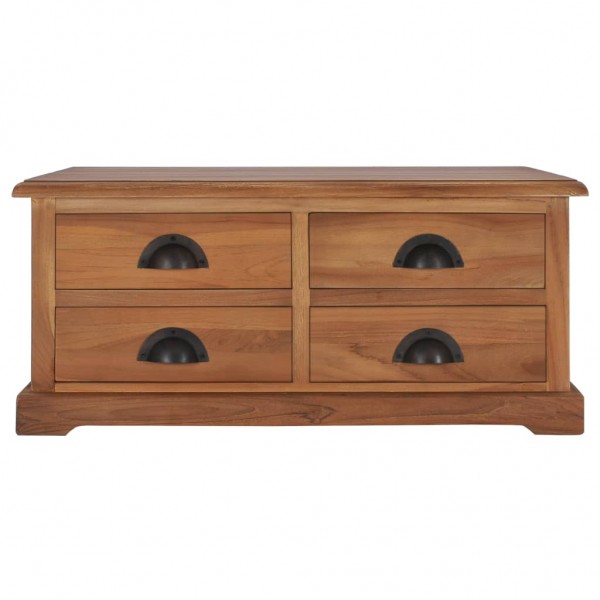 Mesa de centro 68x68x30 cm madeira de teca maciça M 2