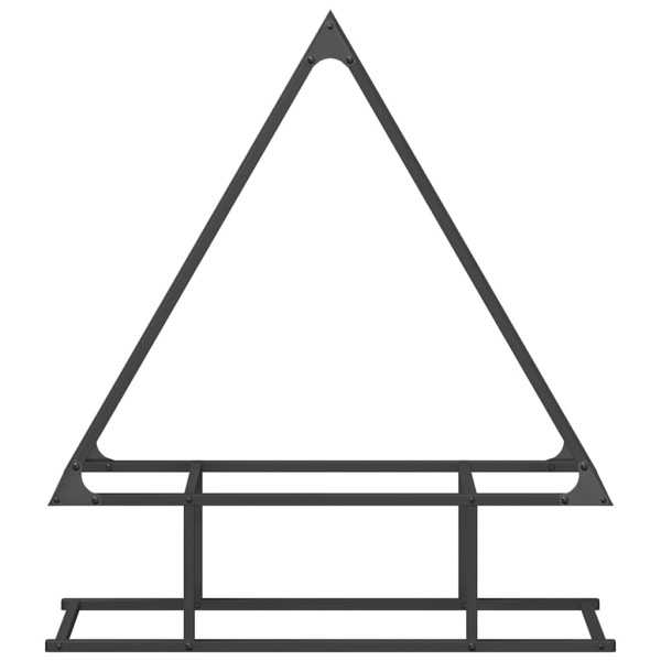 Suporte para lenha 80x25x90 cm aço laminado a frio preto M 5