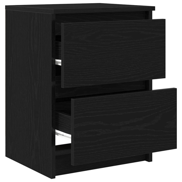 Mueble de TV de madera de ingeniería negro 40x35x54 cm M 5