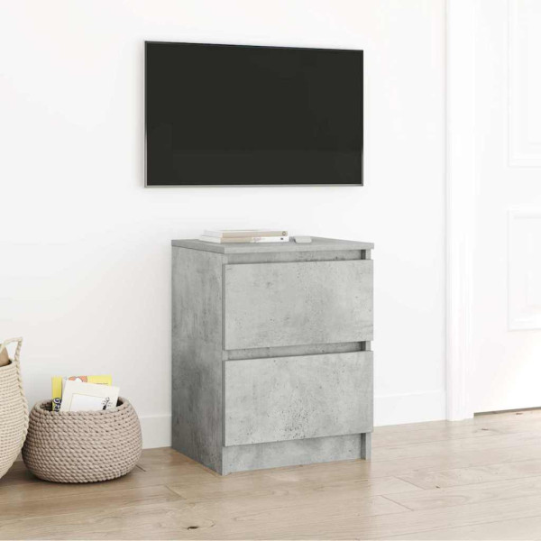 Mueble de TV de madera de ingeniería gris hormigón 40x35x54 cm D