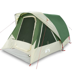 Tenda familiar estilo cabana para 6 pessoas impermeável verde H