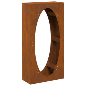 Leñero 50x23x100 cm acero corten H