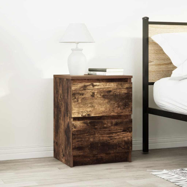 Mueble de TV de roble ahumado 40x35x54 cm Madera de ingeniería M 3