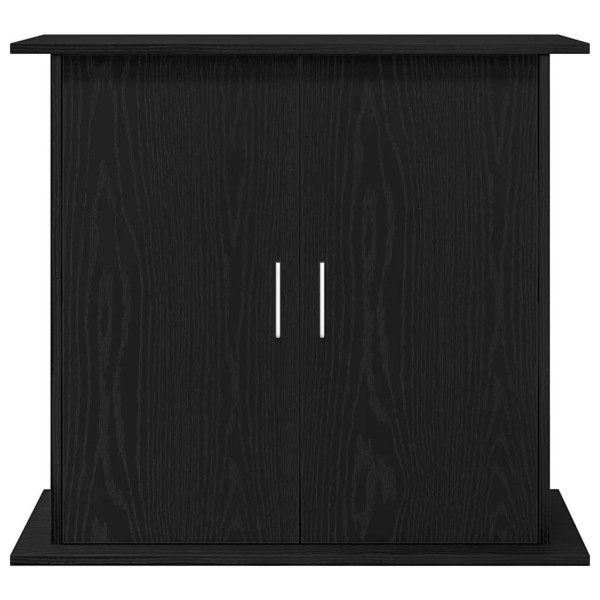 Soporte para acuario de madera de roble negro 81x36x73 cm M 5