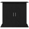 Soporte para acuario de madera de roble negro 81x36x73 cm 5