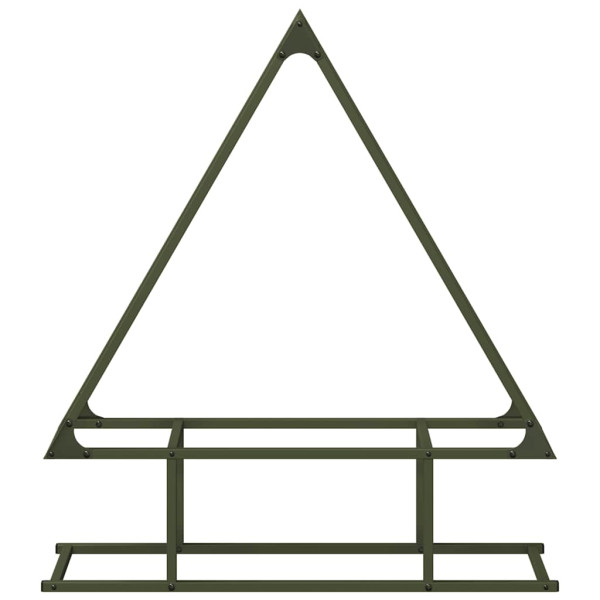 Suporte para lenha aço laminado a frio verde azeitona M 5