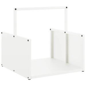 Suporte para lenha 40x40x40 cm aço laminado a frio branco H