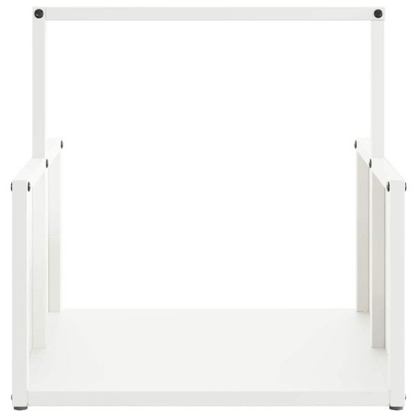 Suporte para lenha 40x40x40 cm aço laminado a frio branco M 5