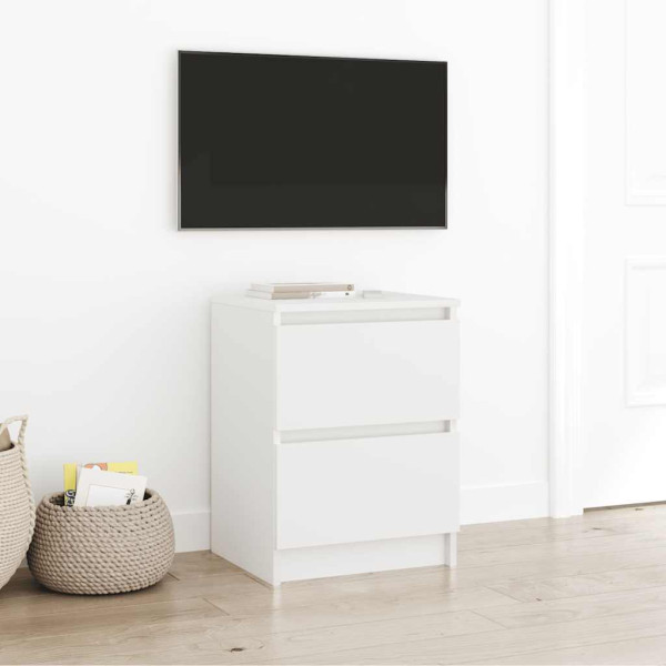 Mueble de TV de madera de ingeniería blanco 40x35x54 cm D