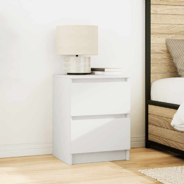 Mueble de TV de madera de ingeniería blanco 40x35x54 cm M 3