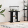 Soporte para acuario de madera de roble negro 60x30x60 cm 1