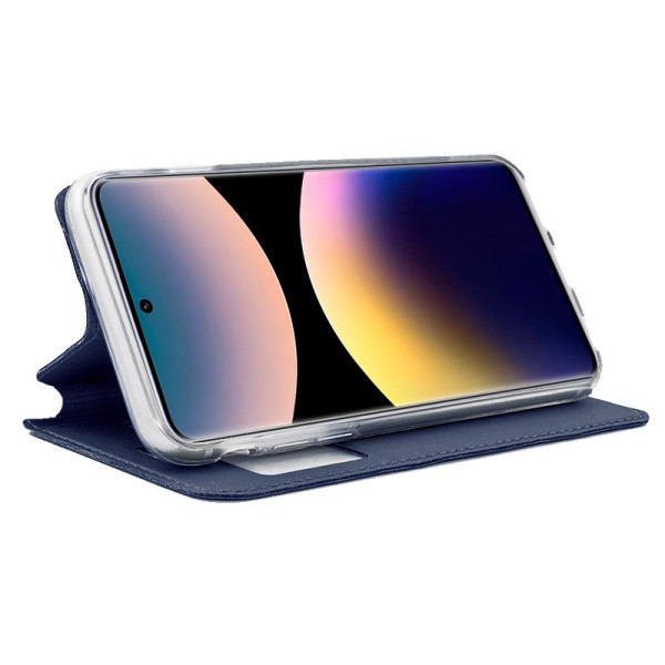 Funda COOL Flip Cover para Xiaomi Redmi Note 14 Pro Liso Azul M 2