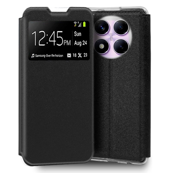Funda COOL Flip Cover para Xiaomi Redmi Note 14 Pro Liso Negro D