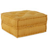 Puf modular de tela amarillo 70x70x36 1