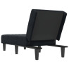 Chaise longue veludo preto 5