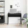 Escritorio roble negro 90x40x72 cm madera de ingeniería 3